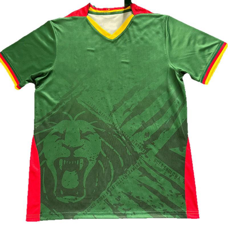 Cameroon Green Short Sleeve Football Jersey (S-2XL) - New Fan Version