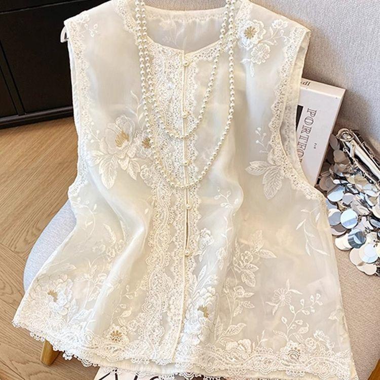 

Новый жилет тонкий тонкий новый летний летний богатой женщины жилет жилет 3XL [recommended 138-75 kg]