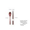 Japanese Korean Wooden Spoon & Chopsticks Set - Portable Tableware for Soup, Rice, and Serving.