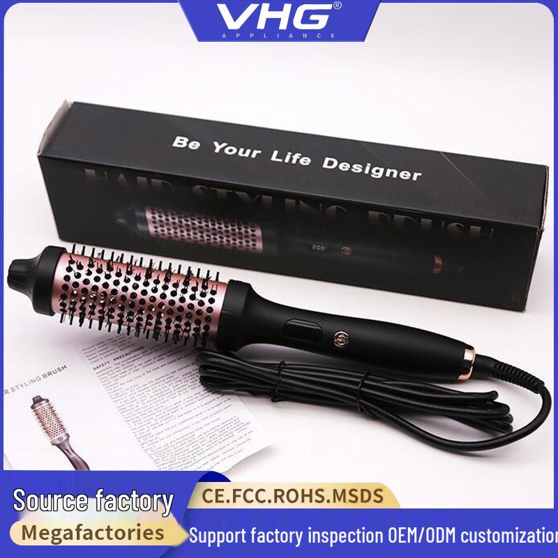 2-in-1 LCD Hair Comb: Straightening & Curling without Damage EU Plug
