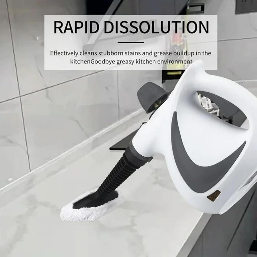 Steam Cleaner Plus Handheld, 2025 Upgrade High Pressure Steamer for Home Cleaning, Car Interior, Kitchen, Furniture,Carpet,  (1Set+1 Fiber Cloth)