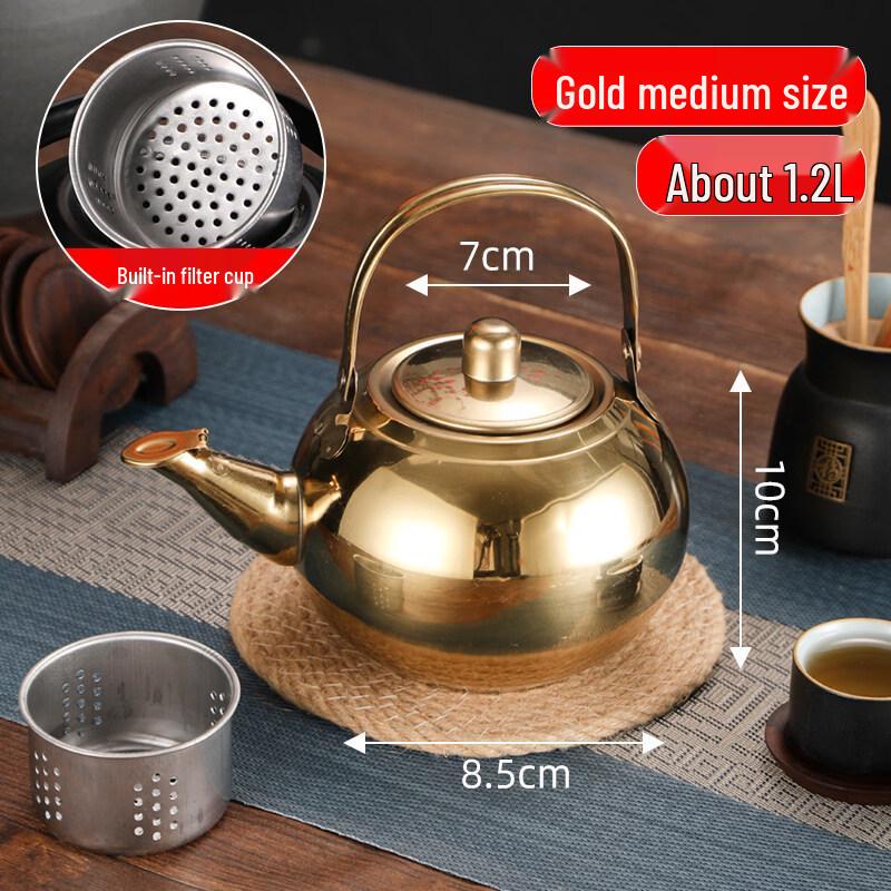 ZISIZ Маленький заварочный чайник из нержавеющей стали 304