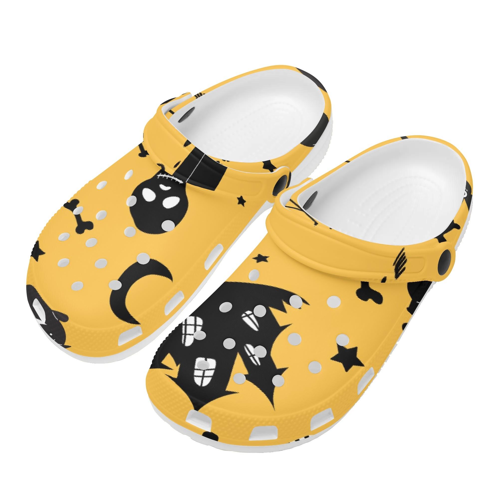 Fashion Printed EVA Clogs Men Women Ventilated Breathable Slip On Casual Shoes Lightweight Summer Sandals Indoor Outdoor Wear 36 белый