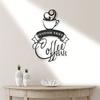 Metal Wall Art Coffee Bar Sign Laser Cut Kitchen Decor Gift for Coffee Lovers Custom