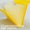 Multi Pocket File Hold Organiser With Carry Handle Waterproof Design For Students Professional