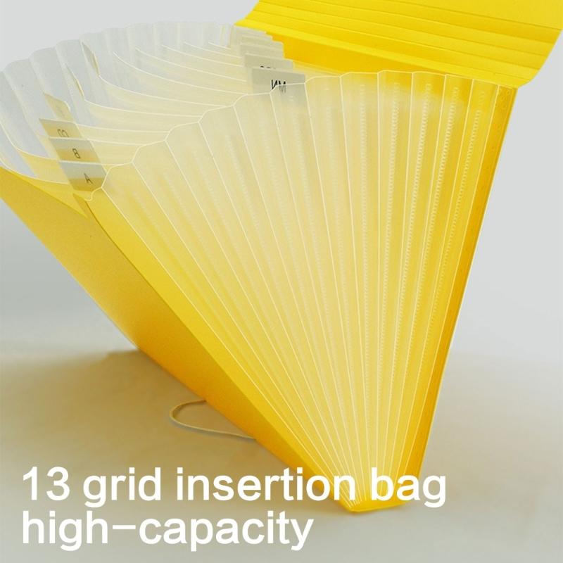 Multi Pocket File Hold Organiser With Carry Handle Waterproof Design For Students Professional