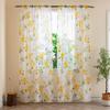 1Pcs Vines Leaves Tulle Door Window Curtain Lightweight Drape Panel Sheer Scarf Valances Multicolor Available Bedroom Decor