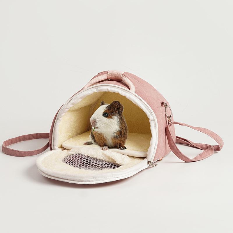 1Pc Pet Bag for Vaccinations, Anti-Loss Backpack, Crossbody Bag, Small Pet Carrier, Breathable and Warm, Out-of-Home Bag