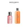 Molton Brown Rhabarber & Rose Duschgel & Ingwer Shampoo Set