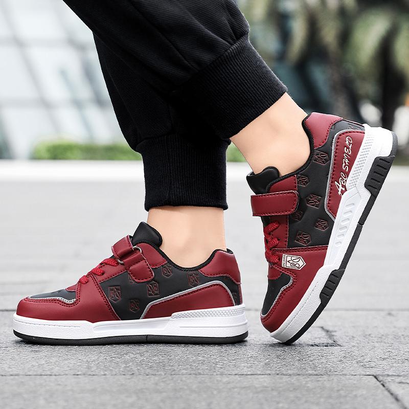 Children's Classic Fashion Versatile Velcro Thick Bottom Low Top Casual Board Shoes Outdoor Casual Sports Shoes 28-39