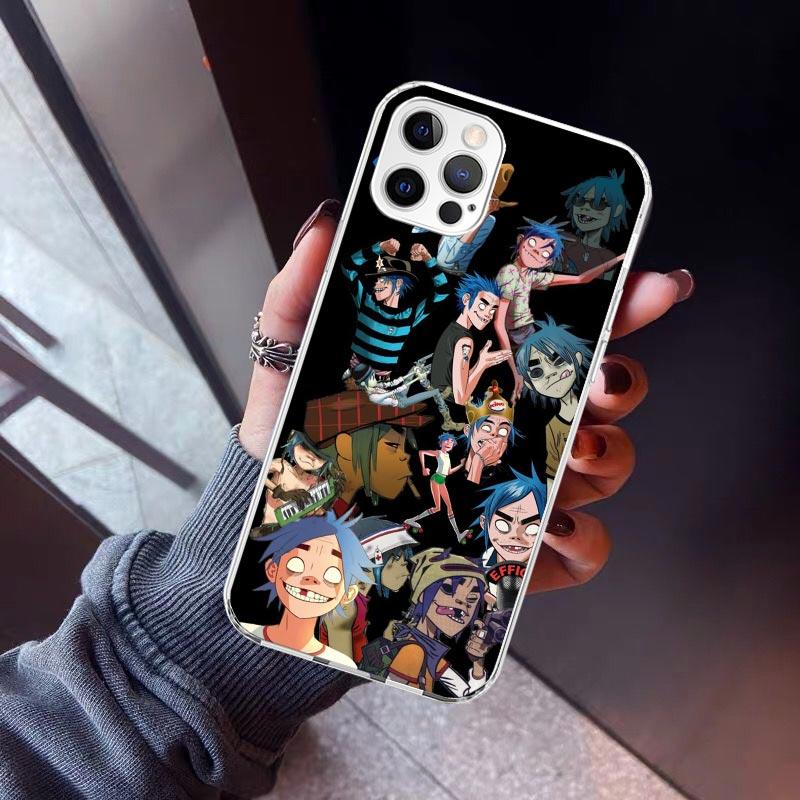 Gorillaz Anime Phone Case for Apple iPhone 17 Air 16 16E 15 14 Plus 13 Mini 12 11 Pro Max 7 8 + SE 2020 Soft Cover Fundas 16 15