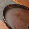 Bamboo Dry Soaking Tray Household Oval Tea Trays Large Capacity Tea Tray Small Draining and Storing Water Teaware Accessories