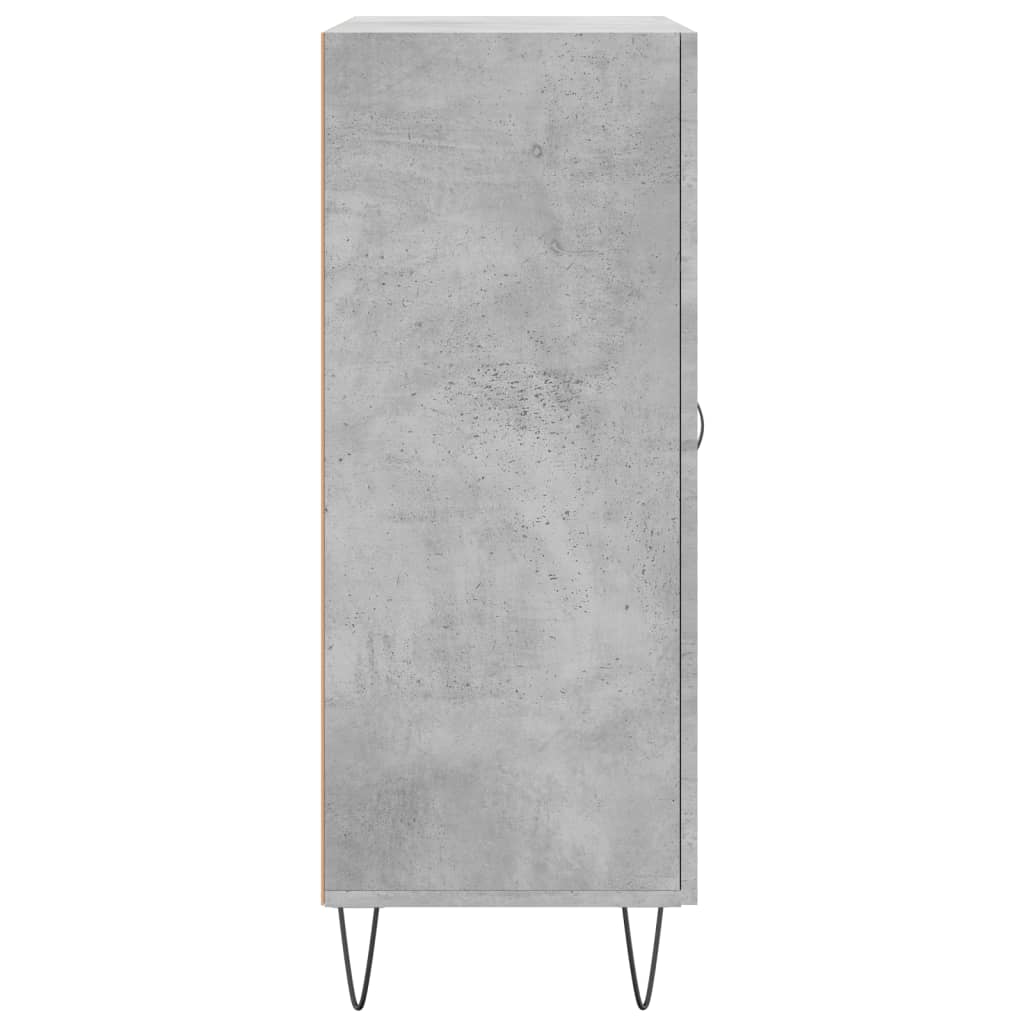 Sideboard Concrete Grey 69.5 x 34 x 90 cm Wood Based Material