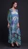 Phagun Elephant Mughal Ladies Kaftan Holiday Loungewear Maxi Dress Beach