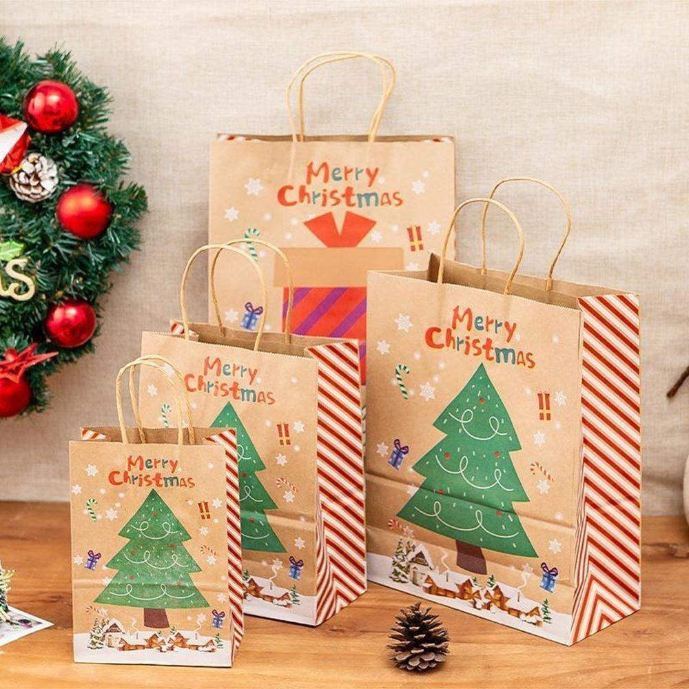 Cookies Snack Party Decoration Xmas Christmas Decorations Handle Bag Gift Bags Christmas Ornament