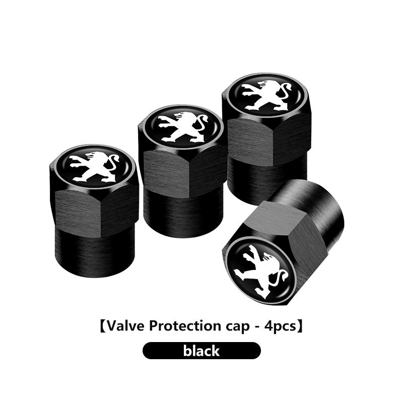 

2026 Hot Car Sticker For Peugeot Car Tire Valve Stems Cap Knurling Style Tire Valve Cap 407 508 2008 5008 107 106 205 4008 301 6