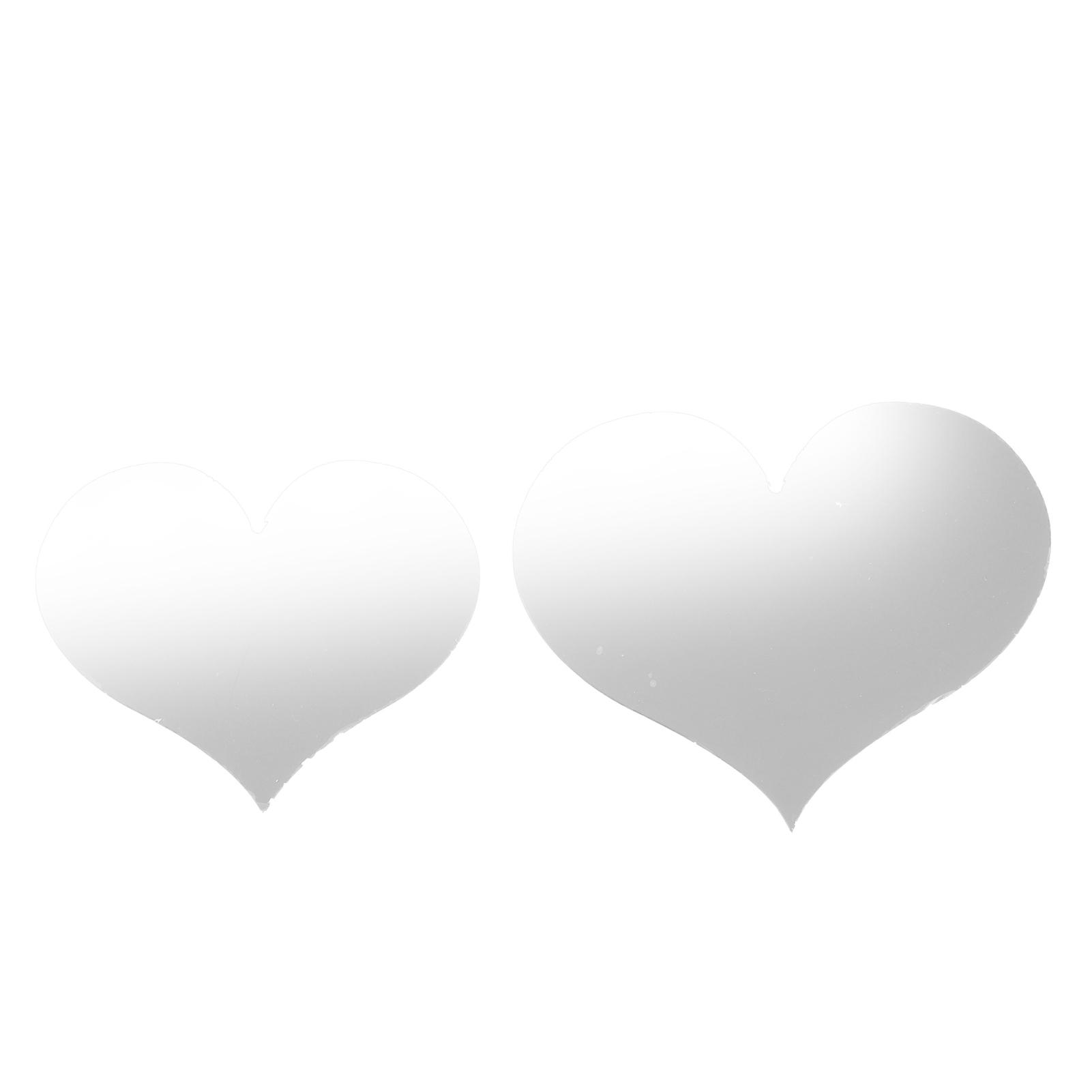 

Mirror Wall Stickers Heart Shape Wall Decal for Home Bedroom Living Room Decor