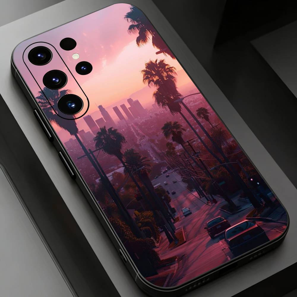 Travel Los Angeles California Phone Case For Samsung Galaxy S26,25,24,23,22,21,20Plus Ultra