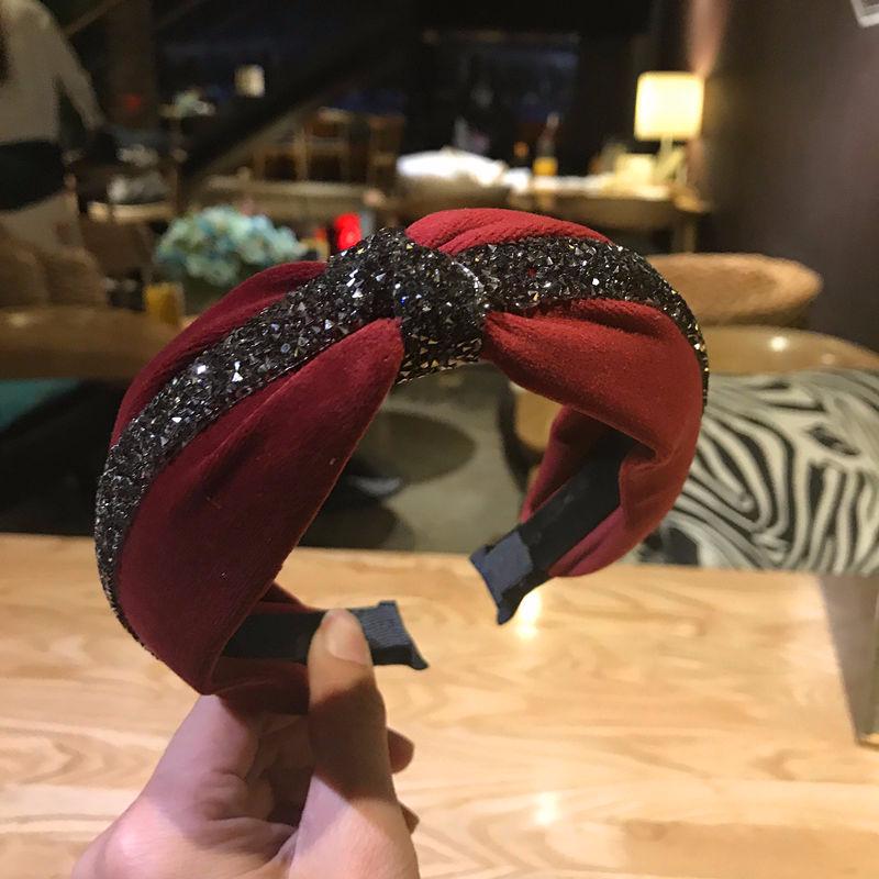 18K Gold Silk Knotted Headband Hairband High Quality Women Bright Satin Fabric Hairband Turban Knot Hair Accessories