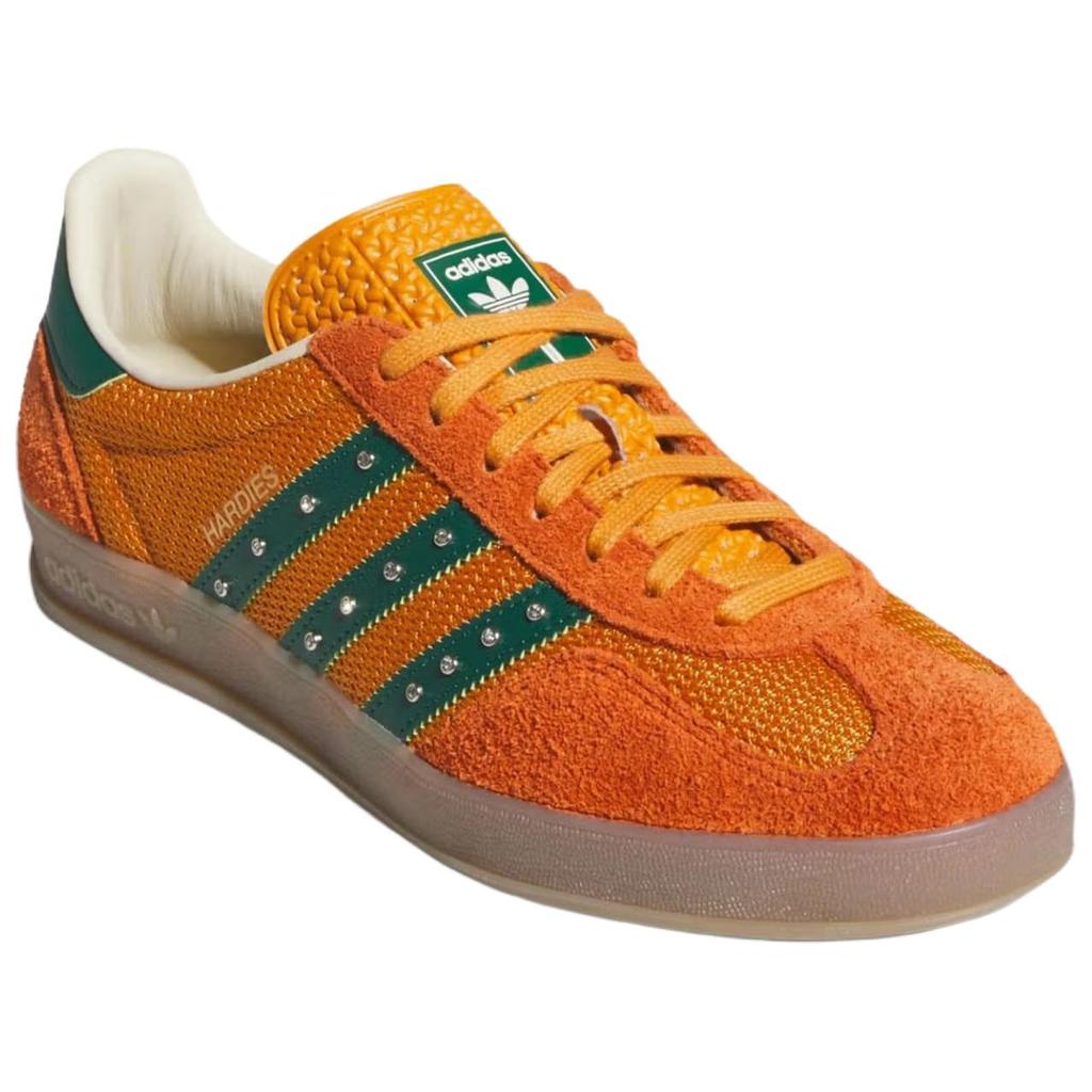 adidas Gazelle Indoor Hardies Rust Orange Unisex Sneakers Green Gum KI7011