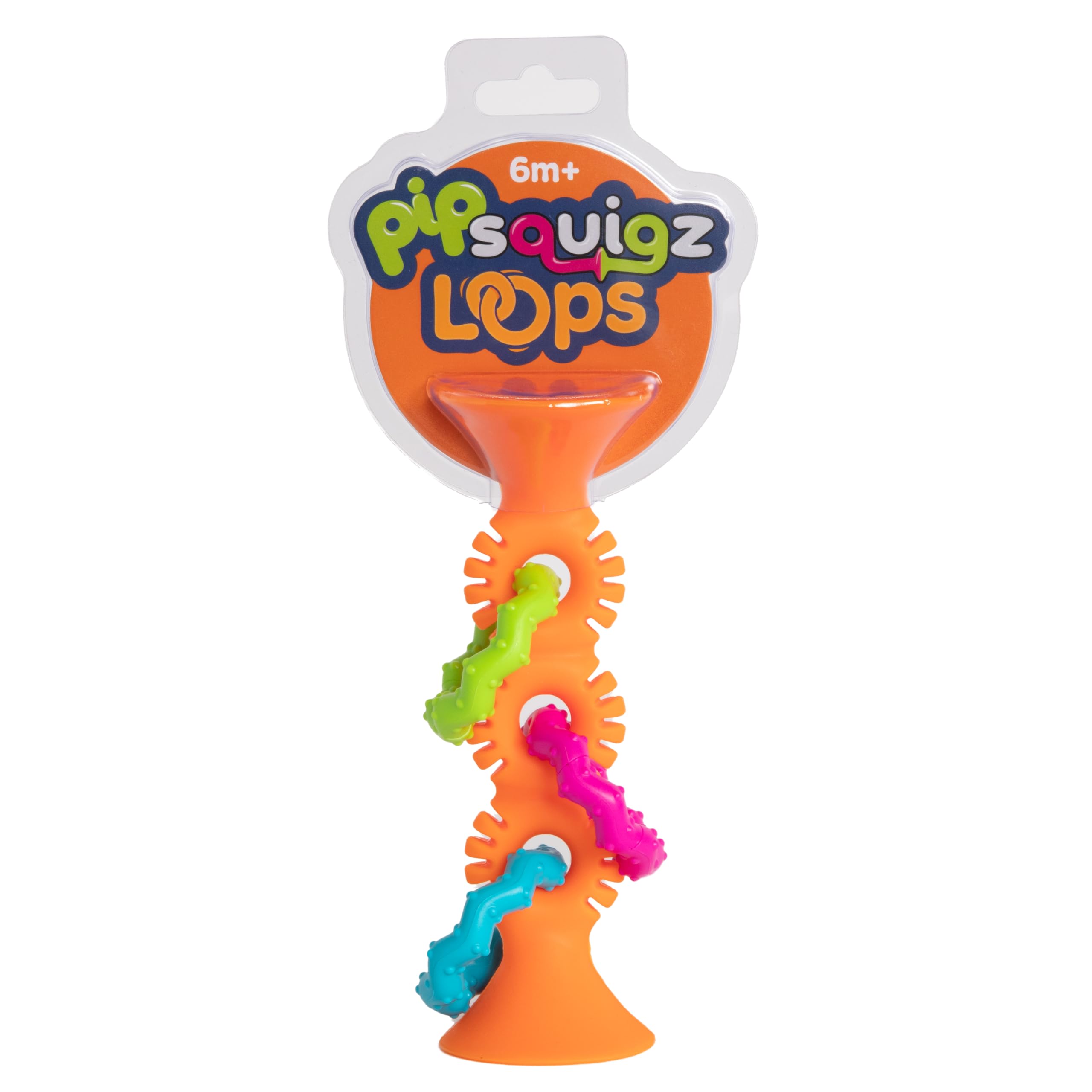 

Игрушка для малышей Fat Brain Toys Pip Squigs Loops Оранжевый с присоской Оригинал FA165-1