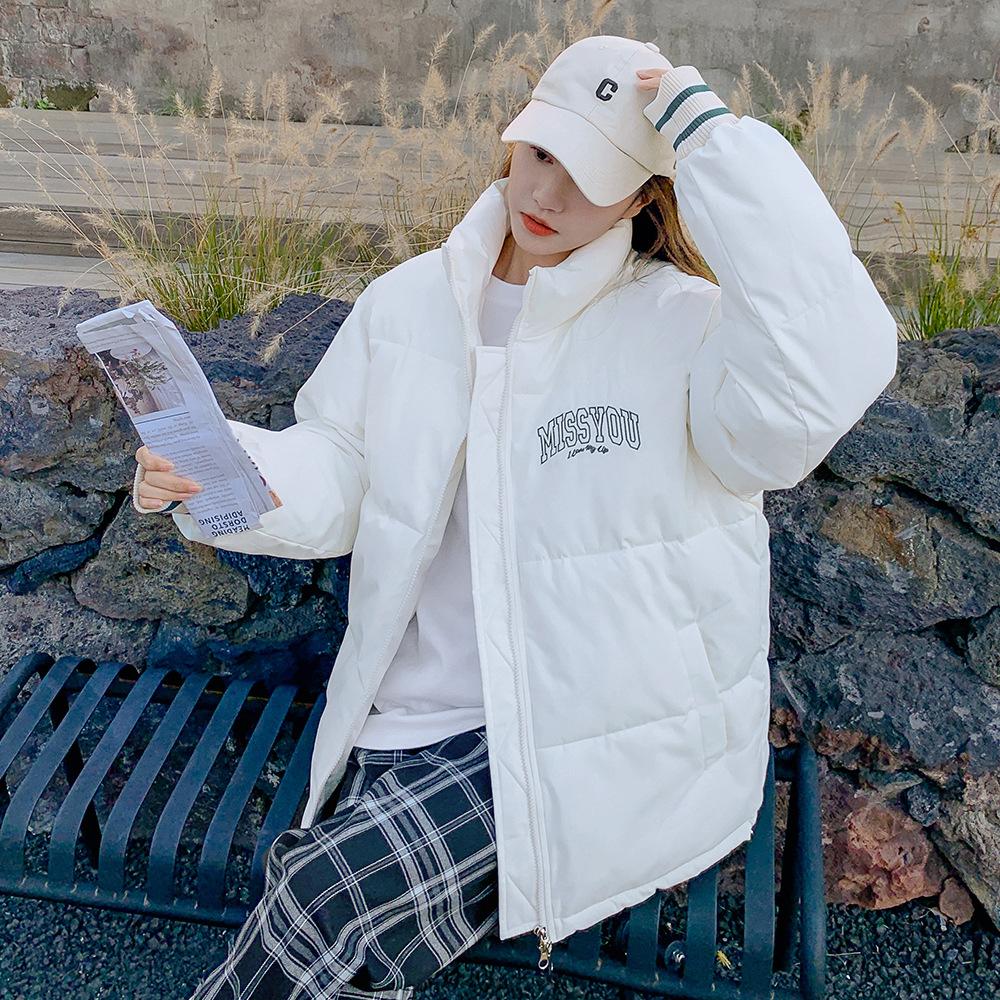 Cotton Clothes Women's 2025 New Winter Korean Version Student Loose Slimming Warm Bread Jacket Thickened Down Cotton Jacket