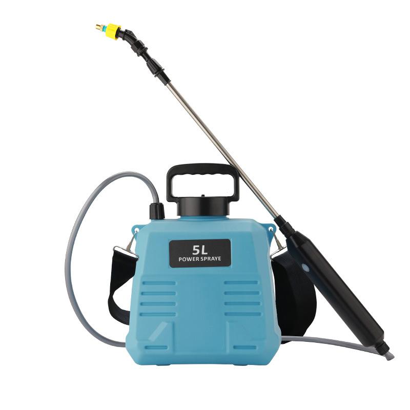 5L-8L Shoulder Electric Sprayer Pot with Telescopic Rod, 3 Nozzle for Garden Lawn Plant Watering Handheld Pesticide Sprayer
