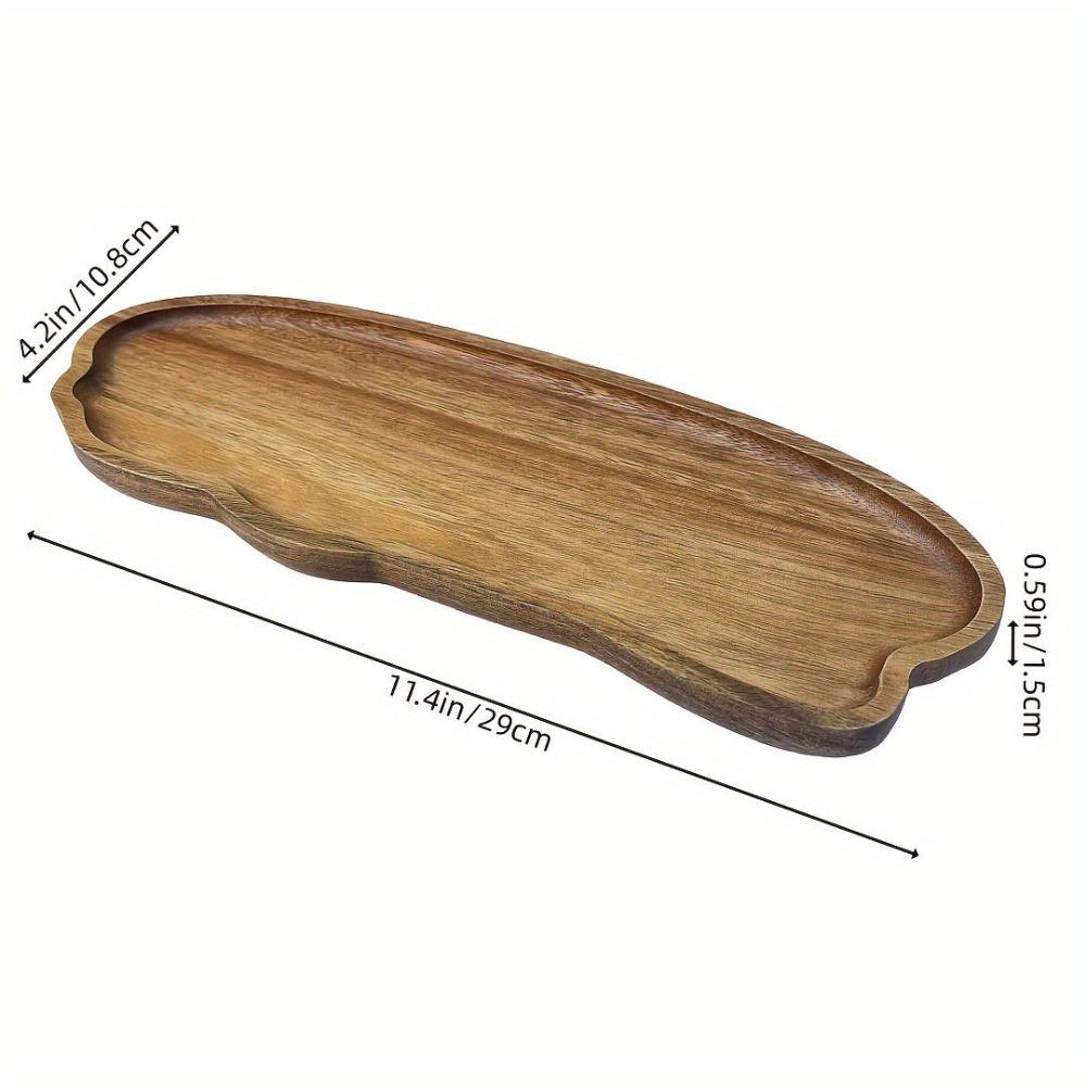 Wooden Tea Coffee Tray Cloud Shaped Bread Snack Cake Trays Durable Food Dish Kitchen Supplies