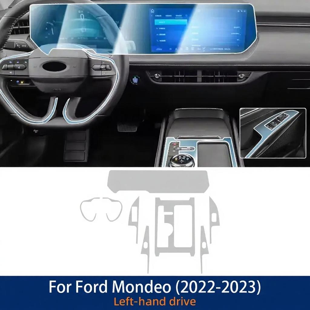 Für Ford Mondeo - Auto Innenraum Mittelkonsole Schutz Kratzfest Aufkleber Transparent Automobil TPU Schutzfolie