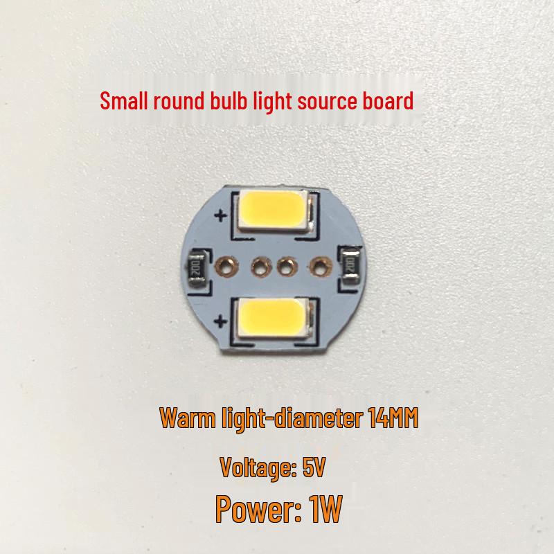 Portable USB Mini LED Night Light - Creative Round Ambient Lamp (White, Warm, Red, Blue, Green, Yellow, Purple)