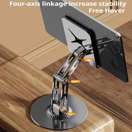 360 Degrees Rotatable Phone Stand Foldable Desktop Holder for Phone Multi-angle Phone Holder with Non-Slip Base