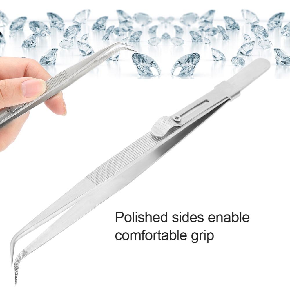 Adjustable Stainless Steel Tweezers Stainless Steel Anti-Slip Tweezers  Repair Tools