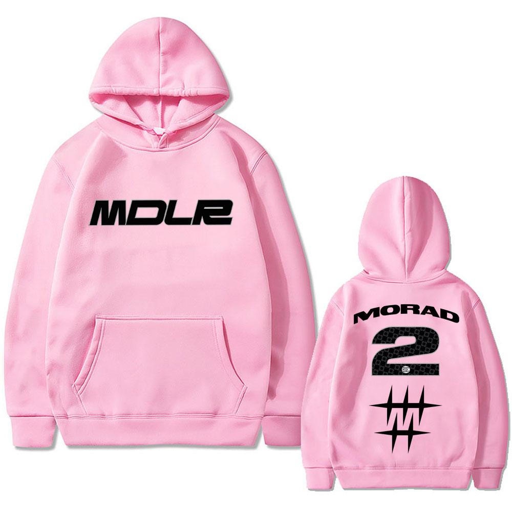 Rapper Morad MDLR Print Hoodie Spring Autumn Men Women Hip Hop Fashion Trend Sweatshirt Men's Vintage Oversized Hooded Pullover