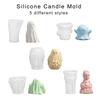 Silikonformen 3D Geister Kerzenformen Halloween Formen Handgemachte Bastelbedarf Backformen Harzform für Kerzenherstellung