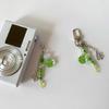 Grass Leaf Bead Pendant Phone Charm Hangings Rope Sweet Phone Chain Strap Bag Decoration Lanyard Keychain Accessory