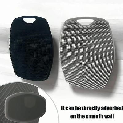 Portable Oval Silicone Bath & Shampoo Brush for Babies