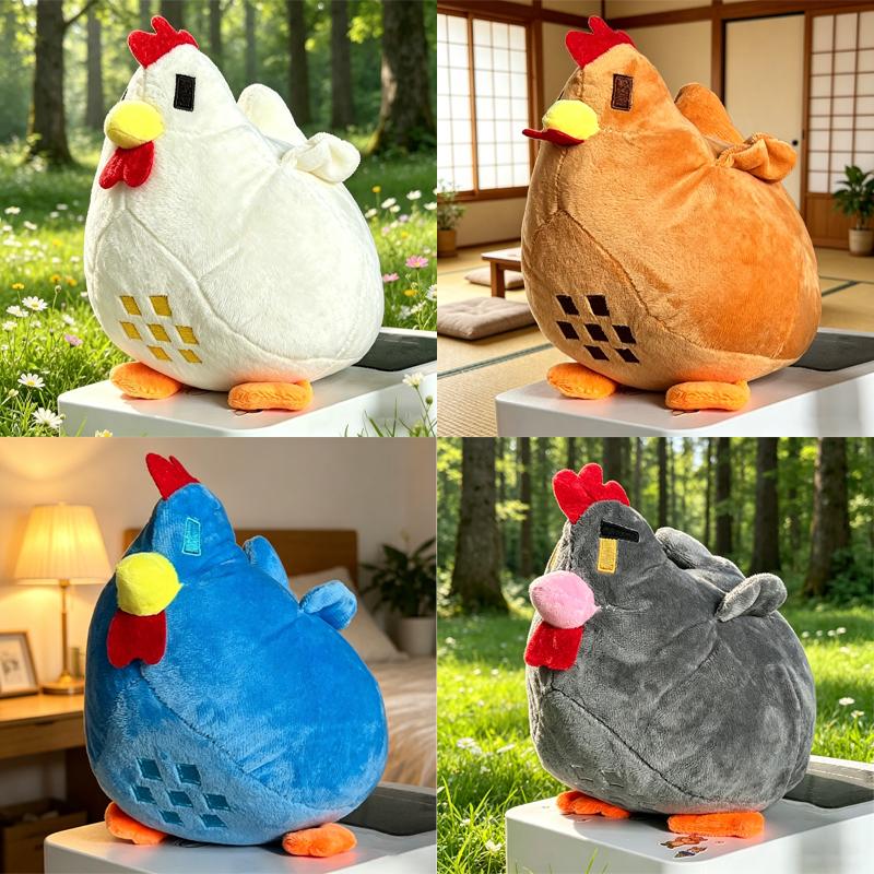 22Cm Star Leaguery Plush Chicken Soft And Cute Plush Doll Throw Pillow Creative Display Item Game Same As Plush Toy Gift