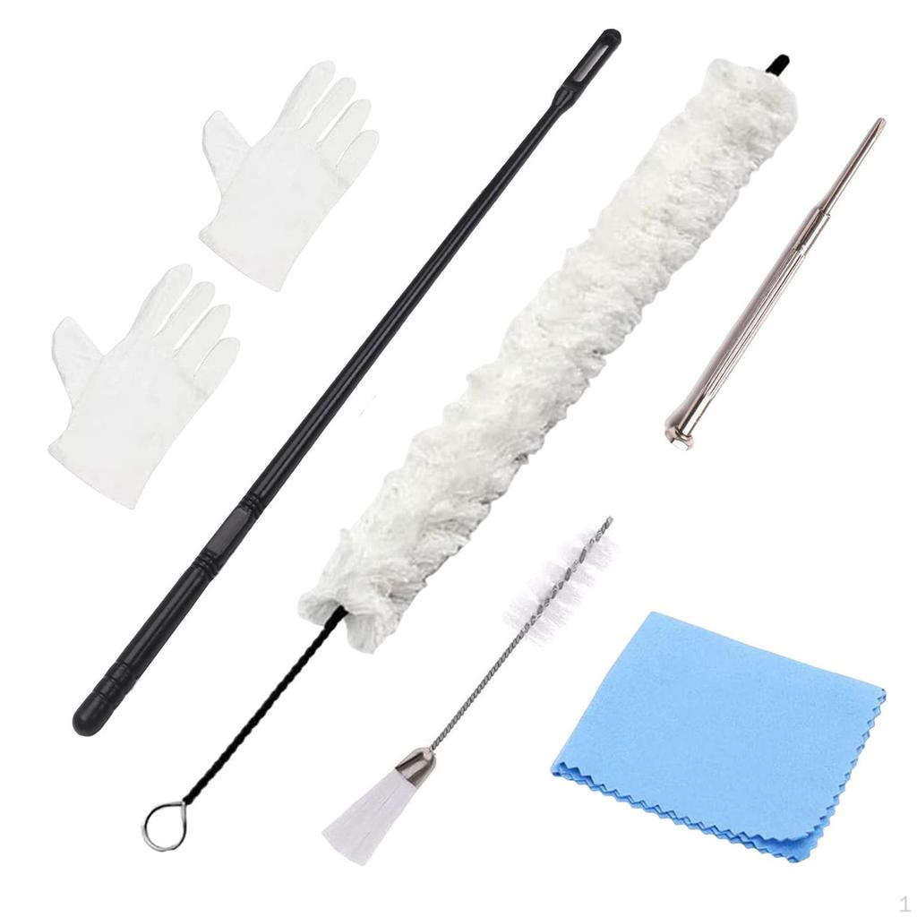 Flute Clarinet Cleaning Brush Set for Trumpet Sax Wind Instrument Accessories Lightweight