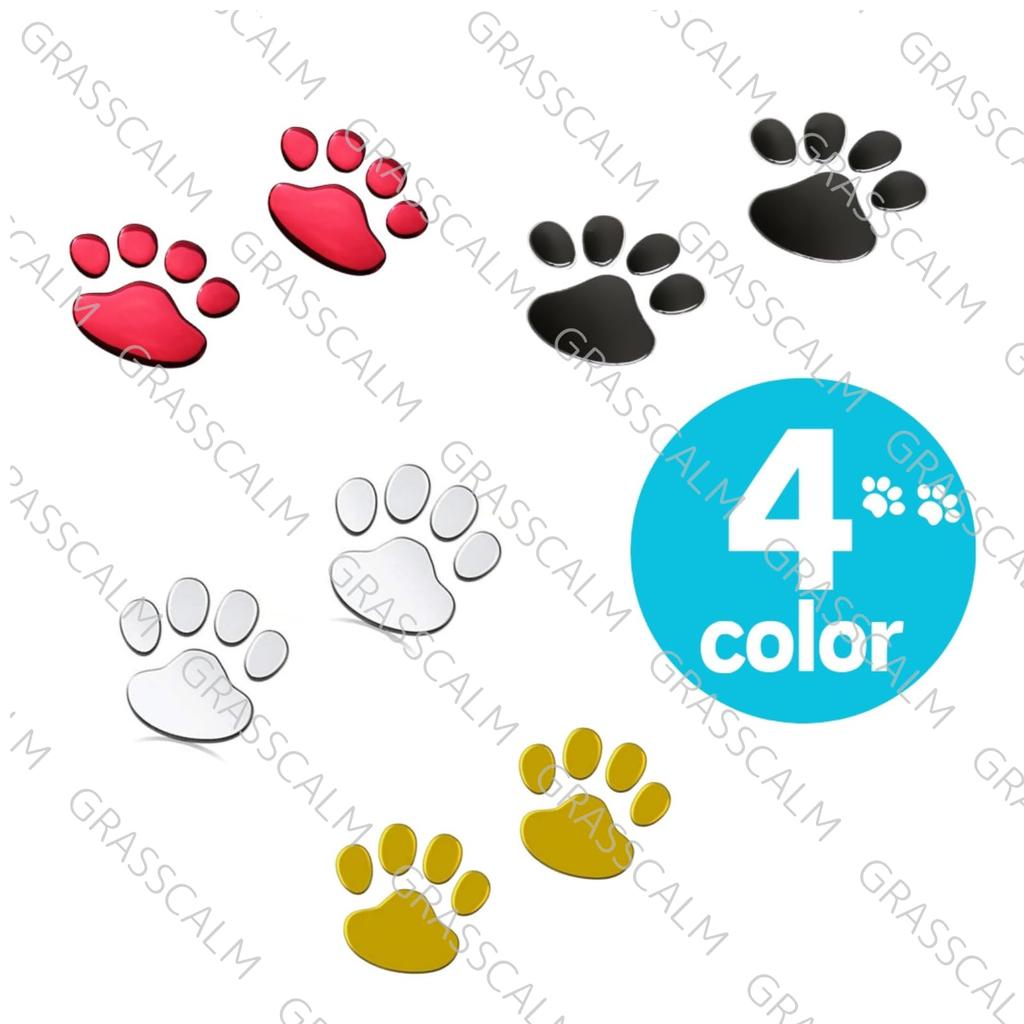 GRASSCALM Klistermärken, Tassklistermärken, Set med 16, 3D 3D Bil, Hund, Katt, Dekal, Repa,