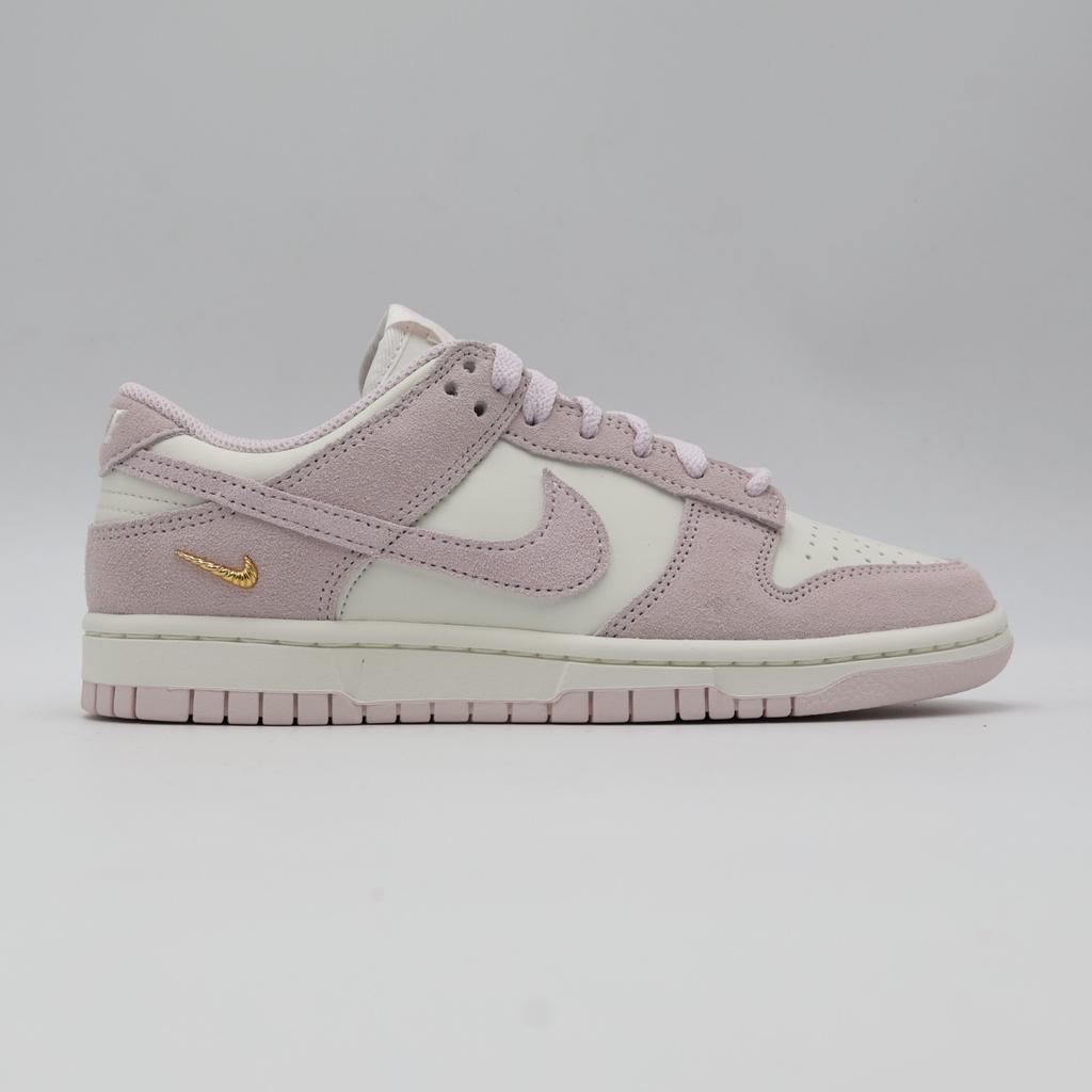 IO4244-100 Nike Dunk Low Sail White Metallic Gold Pearl Pink (Women's)