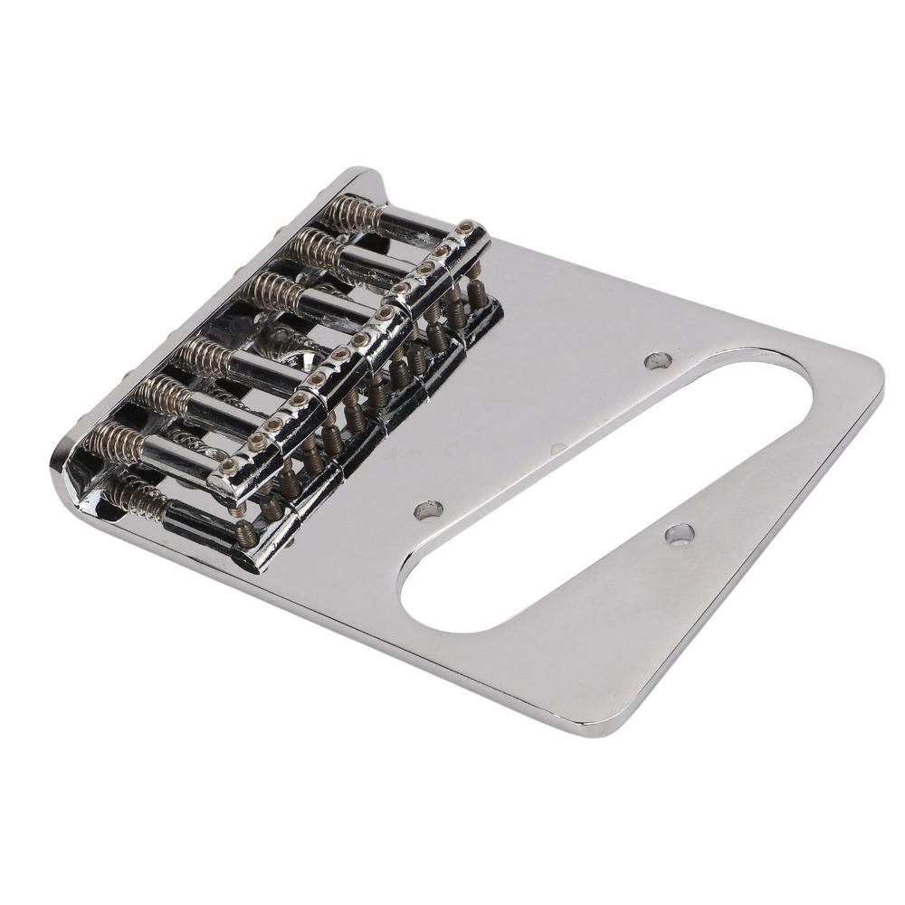6 Saddle Electric Guitar Bridge L Shape Design Saddle Bridge Hardtail Bridge For Electric Guitar