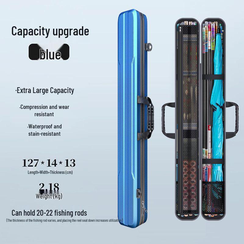 Große Angelruten-Aufbewahrungstasche - Hartschalen-Ausrüstungshalter