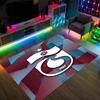 Trabzonspor FC Design Crystal Velvet Carpet Cozy Non?Slip Printed Rug For Bedroom Living Room Entrance
