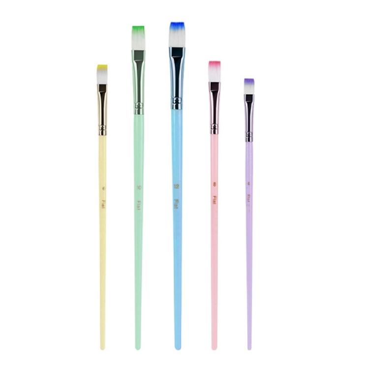 

6 Pcs Watercolor Paint Brushes Set Nylon Hair Painting Brush Art Tool Drawing and Art Supplies For Creative Projects