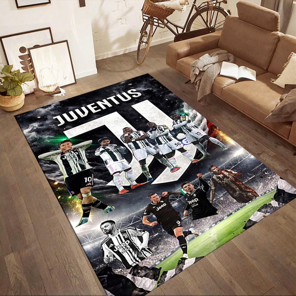 Juventus Floor Mat Design For Dining Room Living Rooms Study Room Bedrooms Antislip Carpet Anime Office Decor Perfect Birthdaychristmas Gift Idea