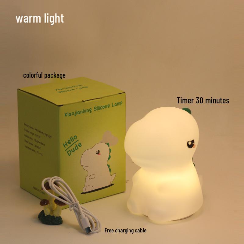 Hart Dragon Silicone Rechargeable Night Light: Seven-Color Bedside Atmosphere Lamp