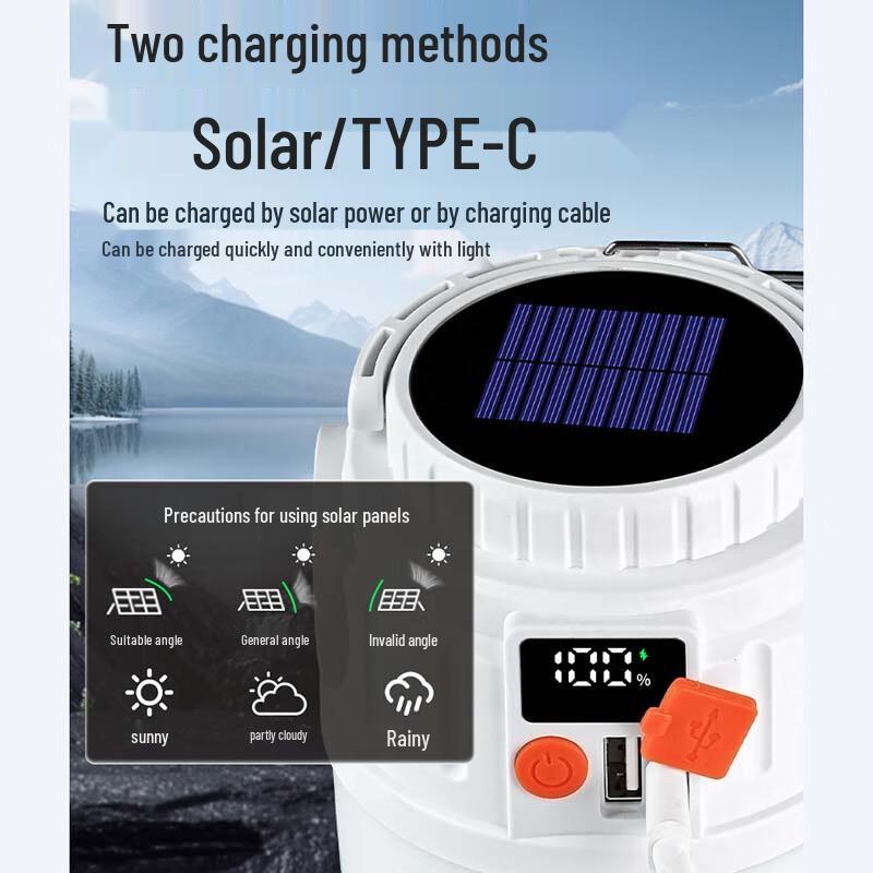 Portable Solar LED Emergency Light