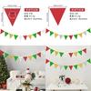 Eye-catching Christmas Decorative Triangle Flags For Cheerful Party Atmosphere Setup