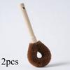 1 Stück Natürlicher Holzgriff Topfbürste Haushalt Küche Reinigungsbürste Topfwaschen Spülbürste Langer Griff Topfwaschen Bürste