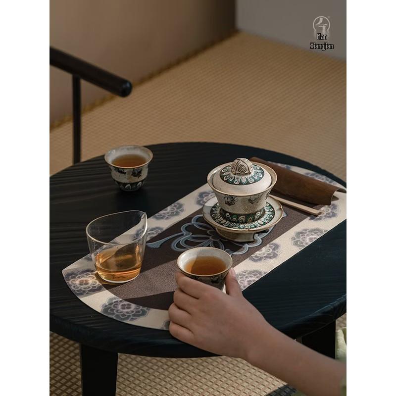 Edenus Dunhuang Flying Apsara Ceramic Gaiwan Tea Set